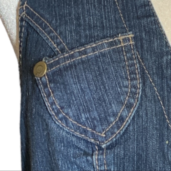 ILLEGAL DYED Yellow and Blue Jean Vest    Size M - Picture 11 of 16